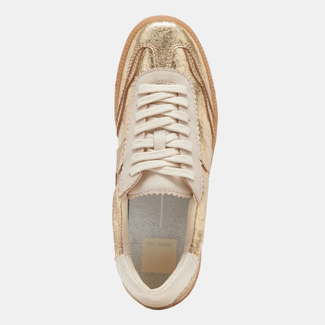 Dolce Vita NOTICE Gold Leather Trainers