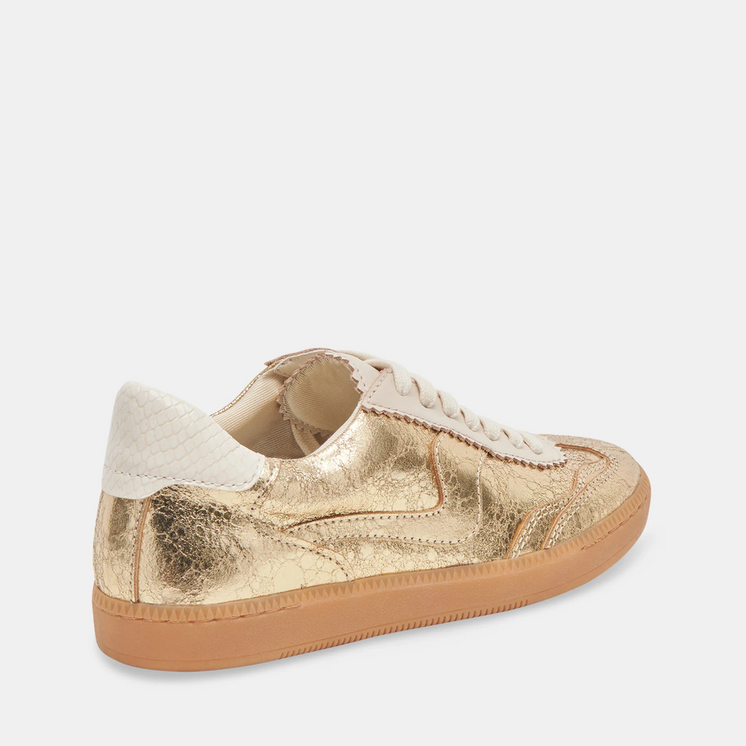 Dolce Vita NOTICE Gold Leather Trainers