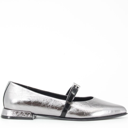 Elvio Zanon LIPA Metallic Silver Pump