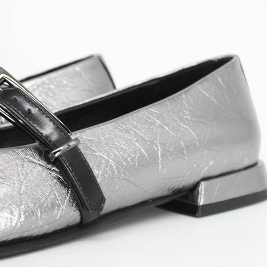 Elvio Zanon LIPA Metallic Silver Pump