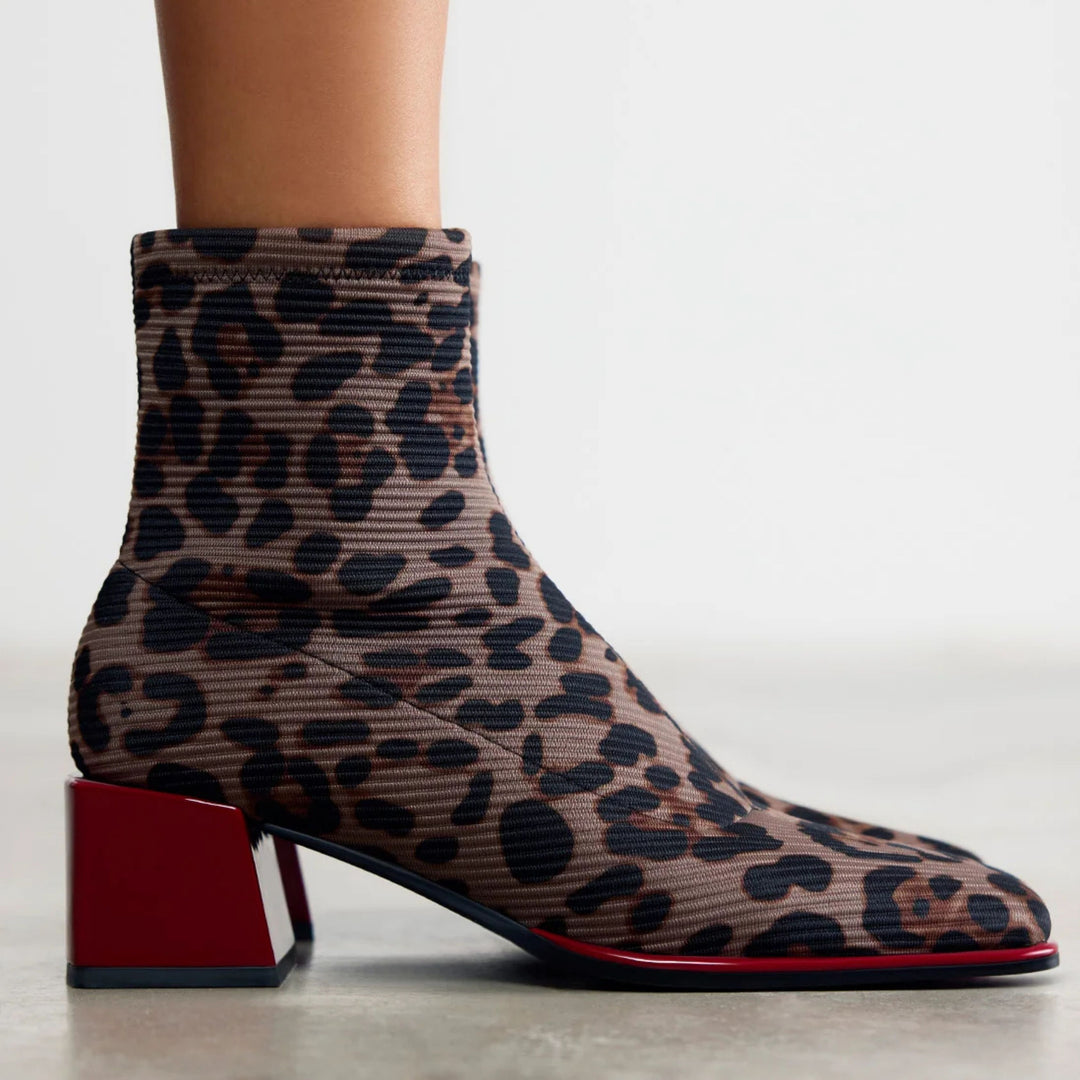 GIOSEPPO HEIDI Animal Print Boots