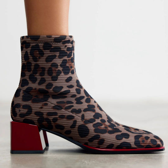 GIOSEPPO HEIDI Animal Print Boots