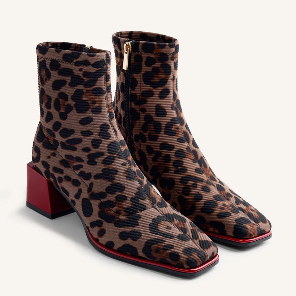 GIOSEPPO HEIDI Animal Print Boots