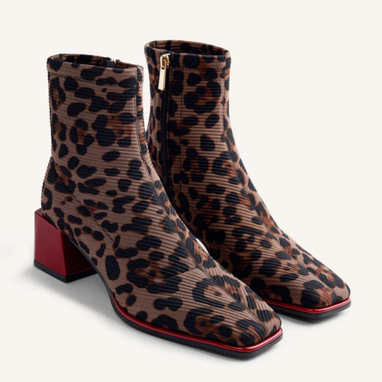 GIOSEPPO HEIDI Animal Print Boots