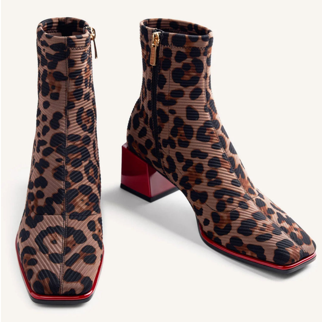 GIOSEPPO HEIDI Animal Print Boots