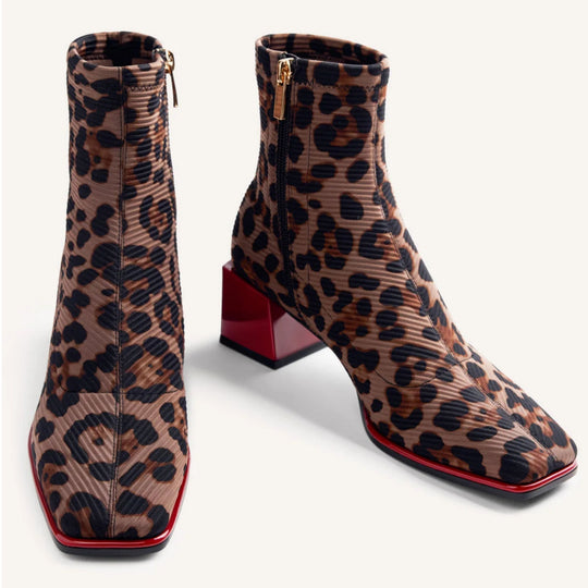 GIOSEPPO HEIDI Animal Print Boots