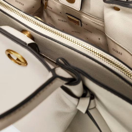 GUESS ALLEGRA Cream Totebag