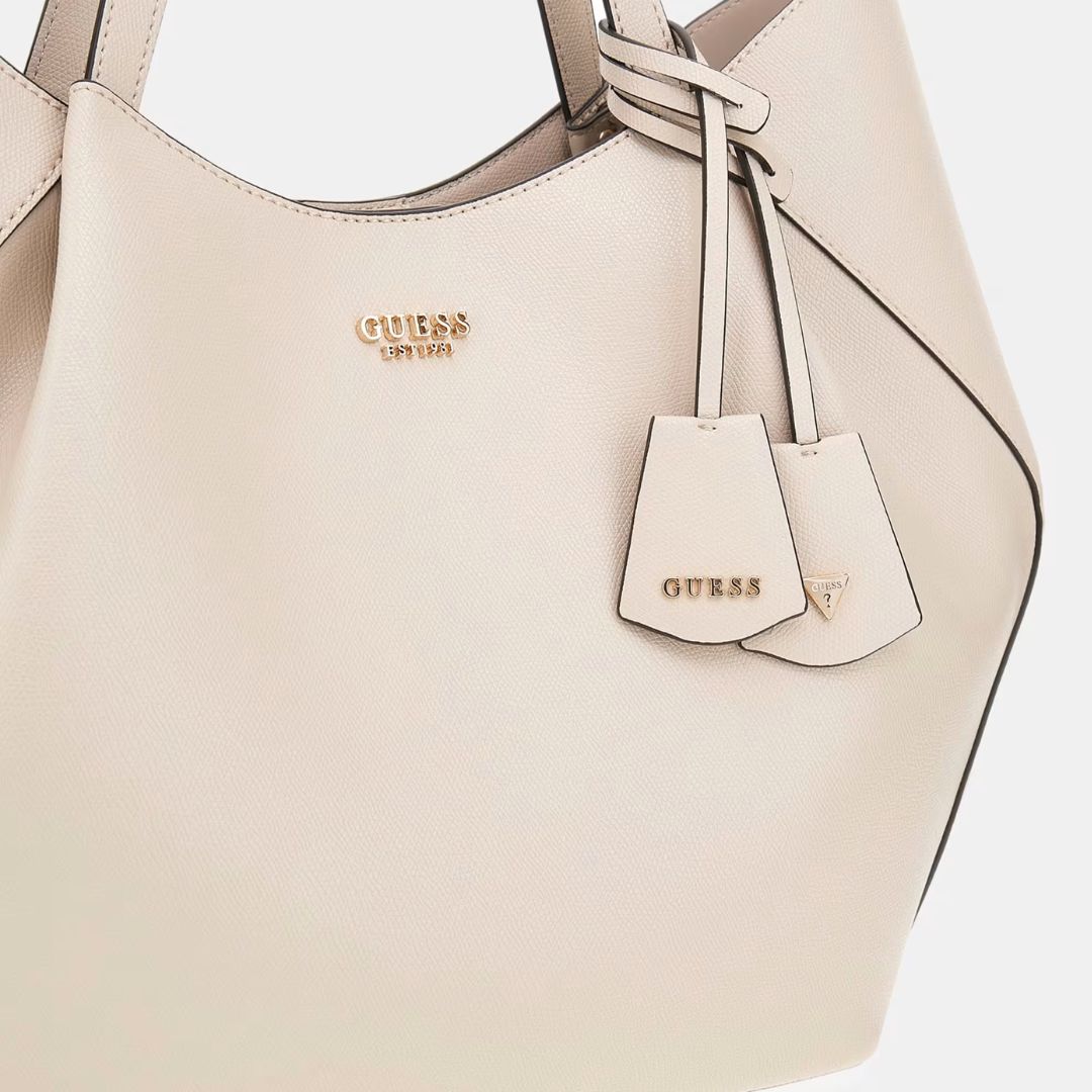 GUESS AMORETTE Beige Pochette Shopper