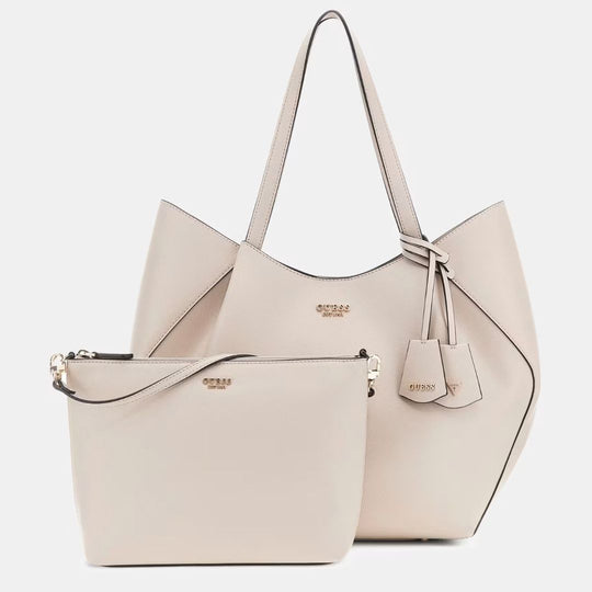 GUESS AMORETTE Beige Pochette Shopper