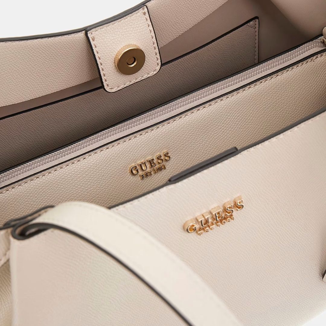 GUESS AMORETTE Beige Pochette Shopper