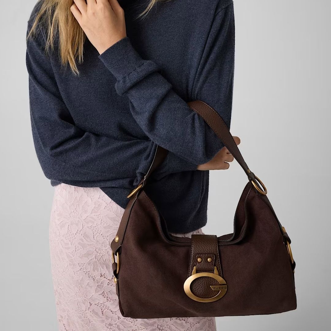 GUESS CAMDEN Chocolate Shoulder Bag