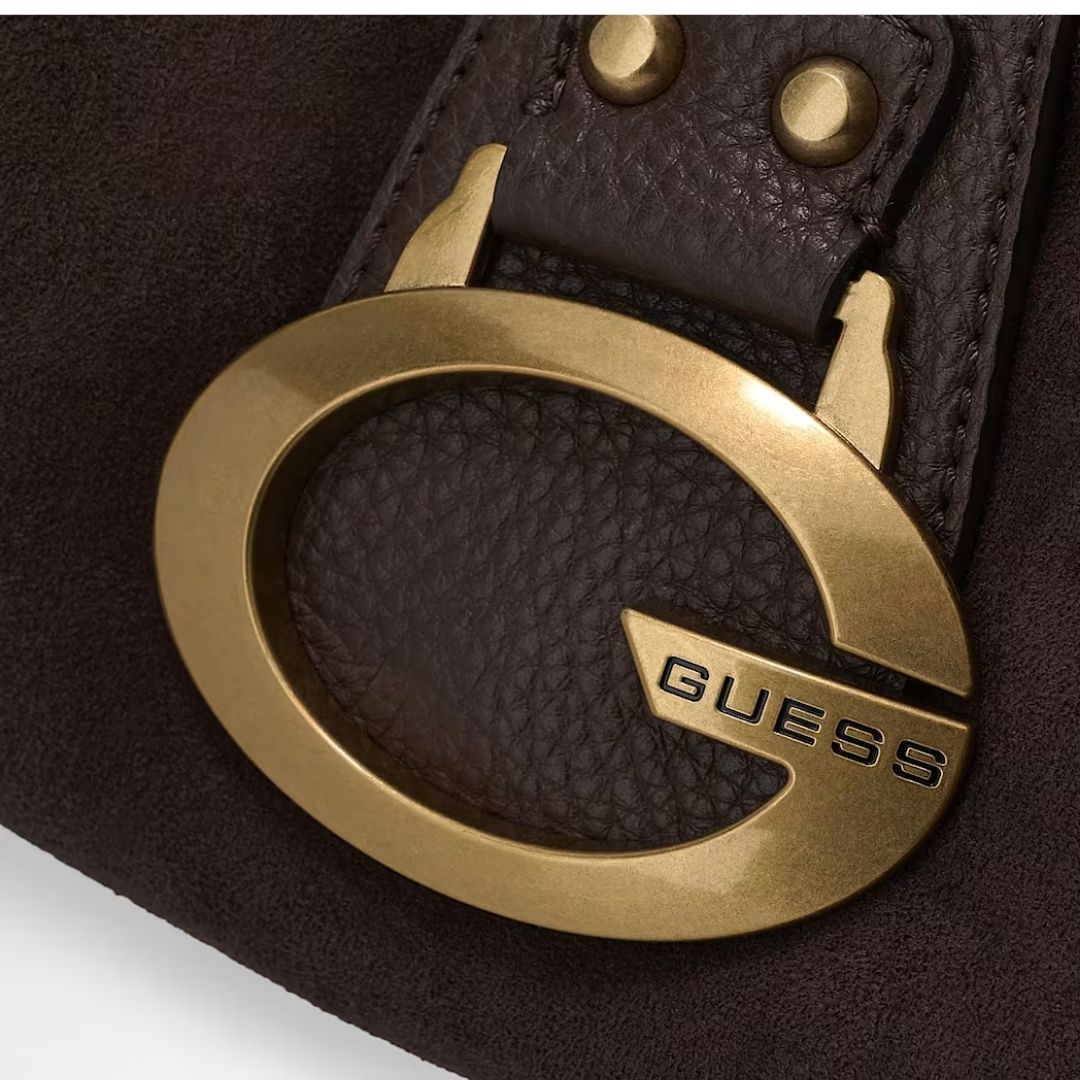 GUESS CAMDEN Chocolate Shoulder Bag