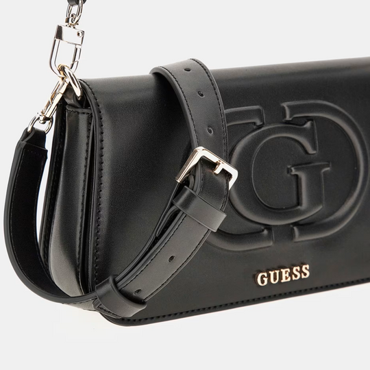 GUESS ECO MIETTA Flap Black Shoulder Bag Gerry McGuire s