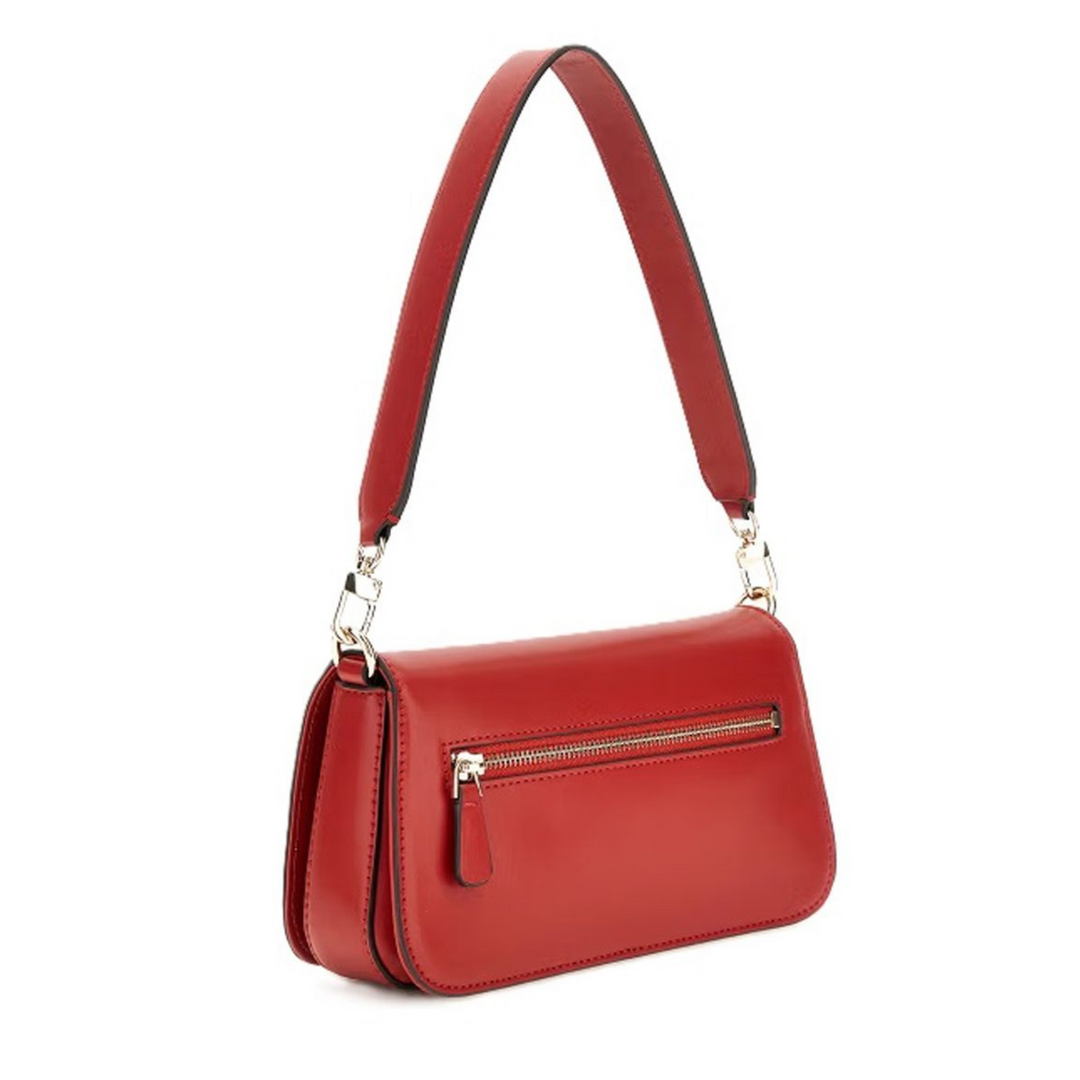 GUESS ECO MIETTA Flap Red Shoulder Bag