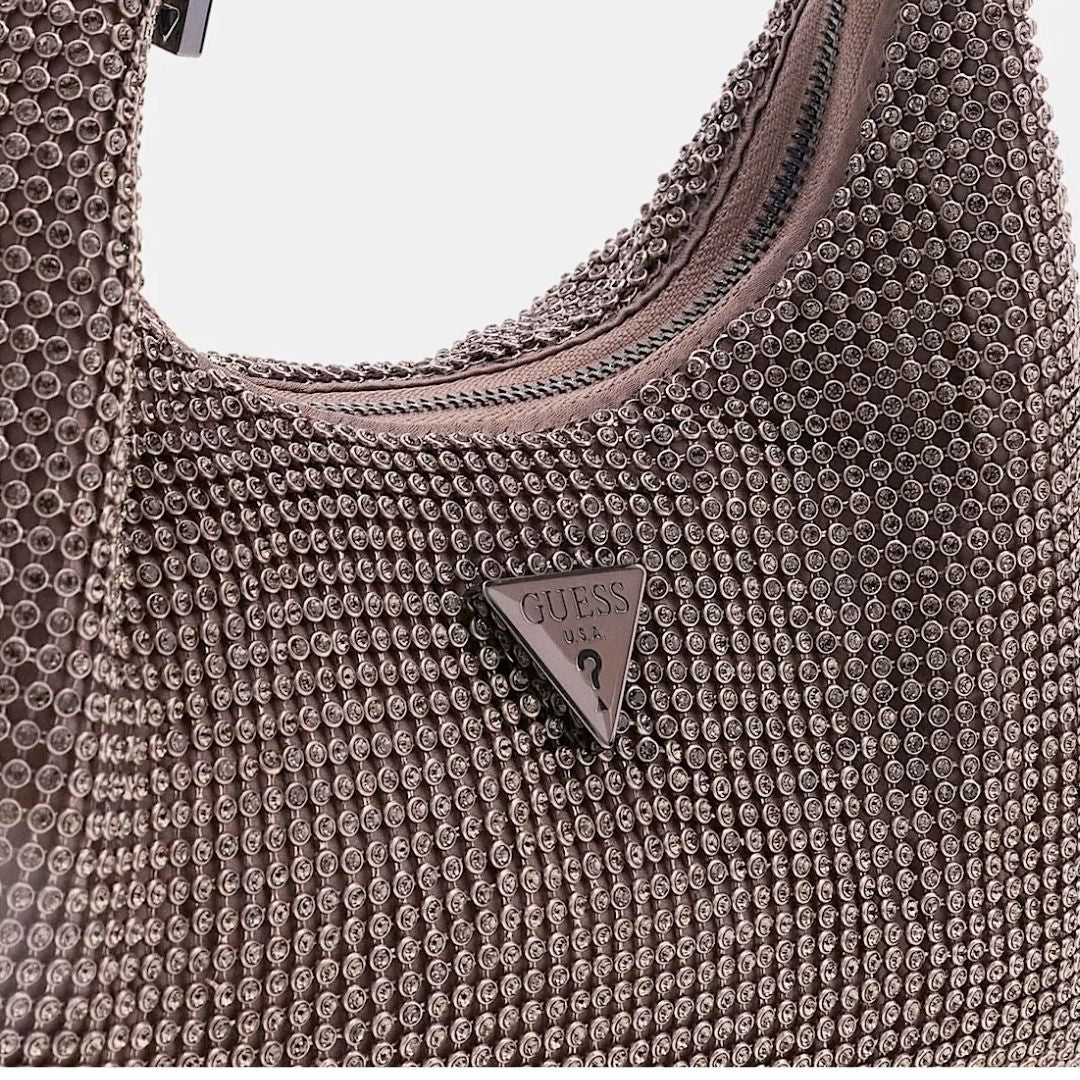 GUESS JEWELS Gold Wristlet Shoulder Bag