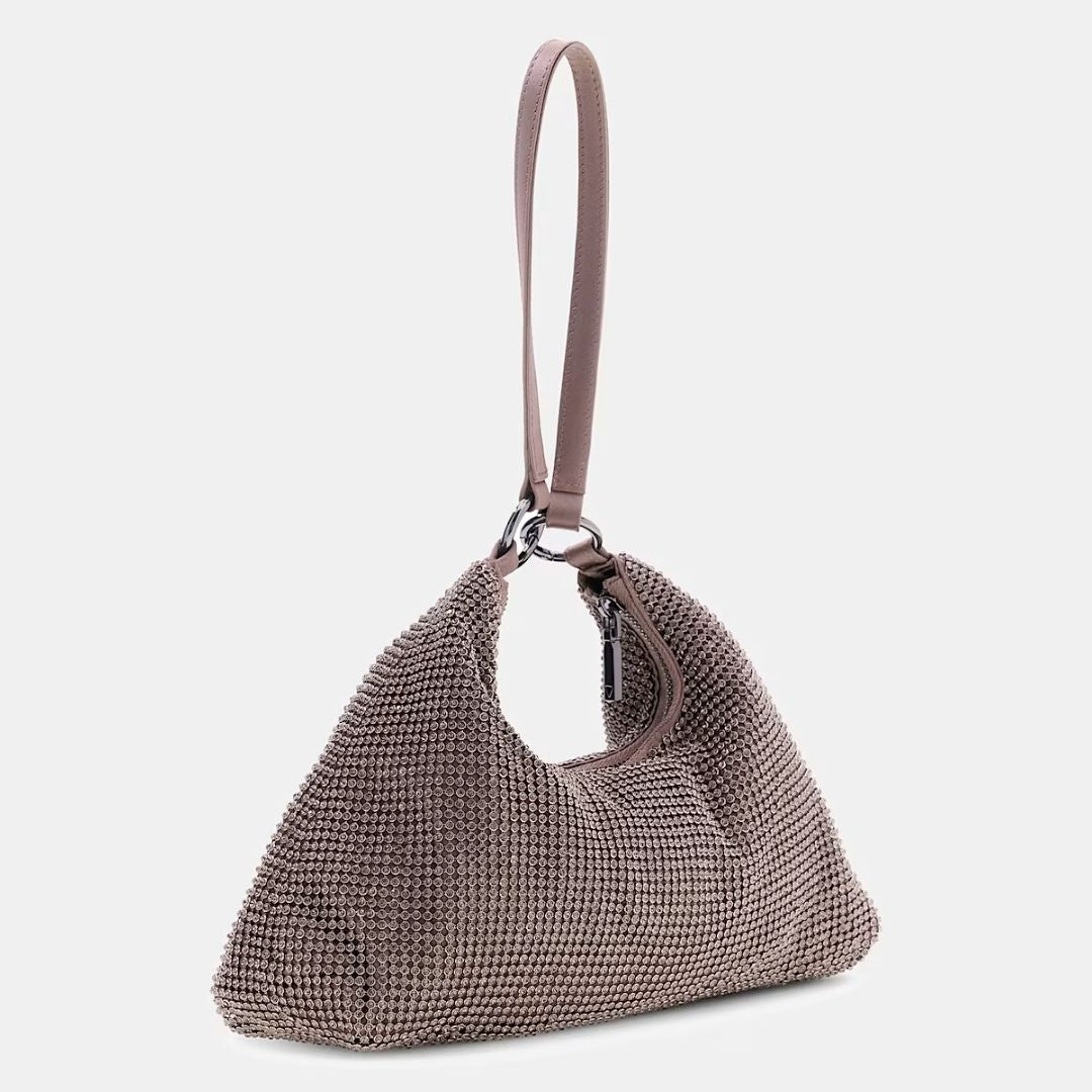 GUESS JEWELS Gold Wristlet Shoulder Bag