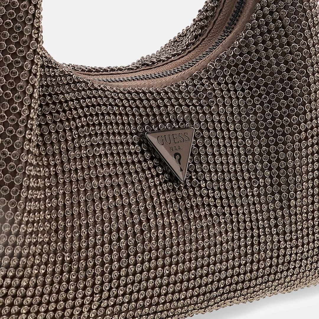 GUESS JEWELS Gold Wristlet Shoulder Bag