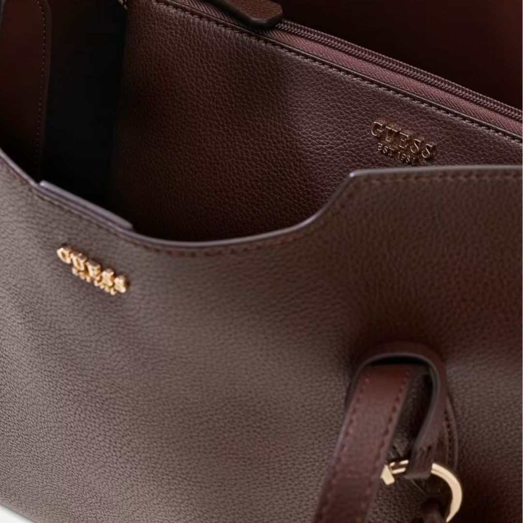GUESS MELODY Brown Large Crossbody