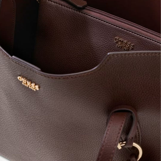 GUESS MELODY Brown Large Crossbody
