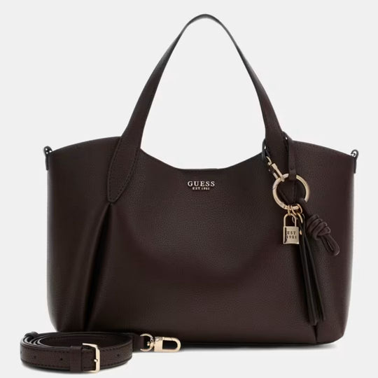 GUESS MELODY Brown Medium Crossbody