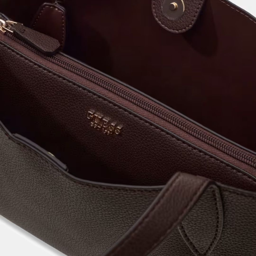 GUESS MELODY Brown Medium Crossbody