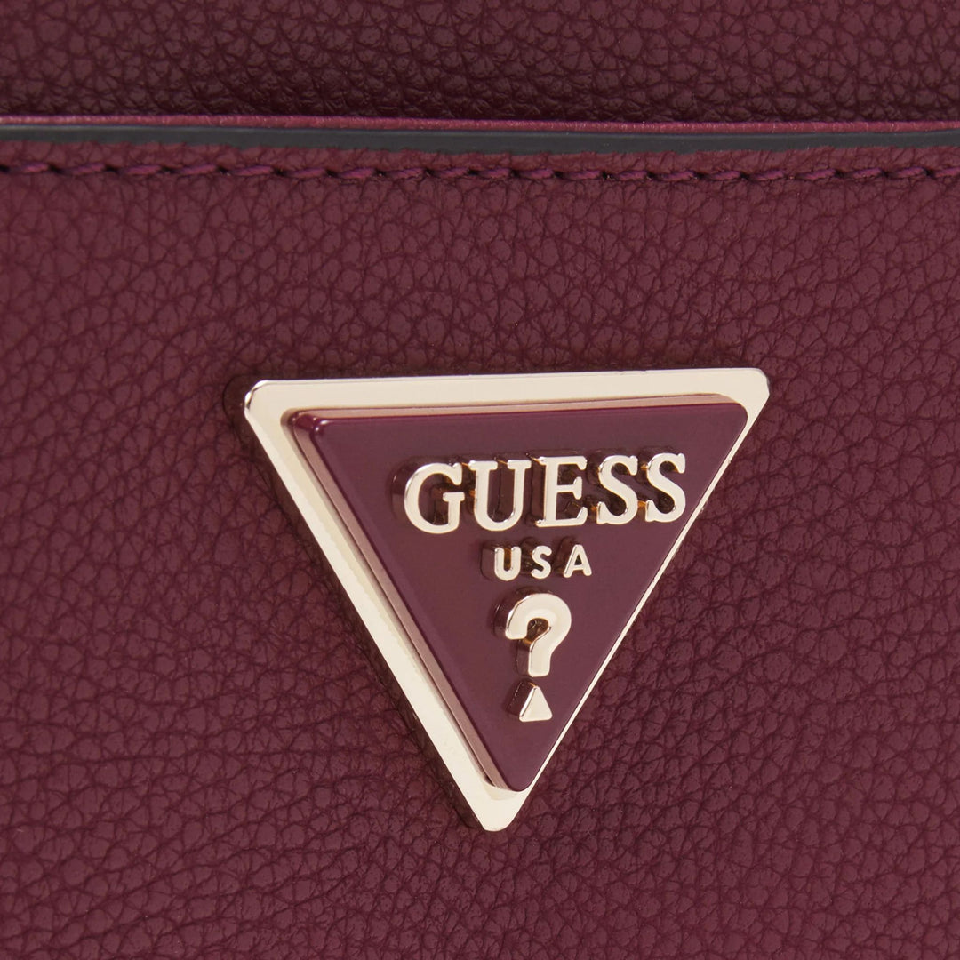 GUESS MERIDIAN Burgundy Crossbody Camera Bag