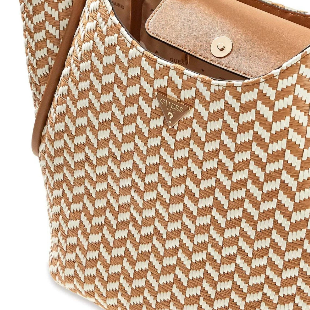 GUESS TESSI Cognac 2 in 1 Pochette Shopper