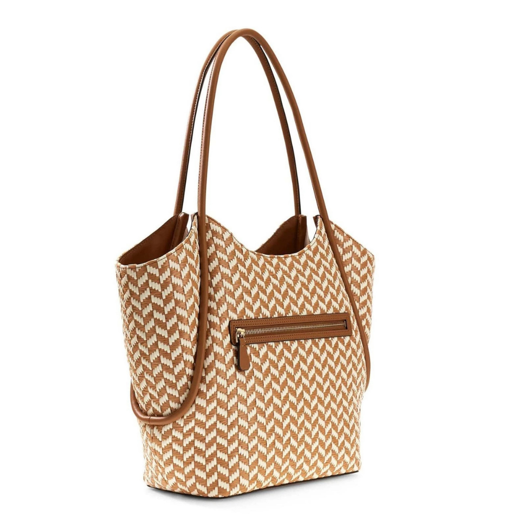 GUESS TESSI Cognac 2 in 1 Pochette Shopper