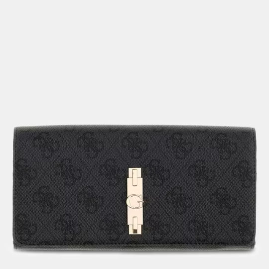 GUESS YVONNE Logo Coal Wallet