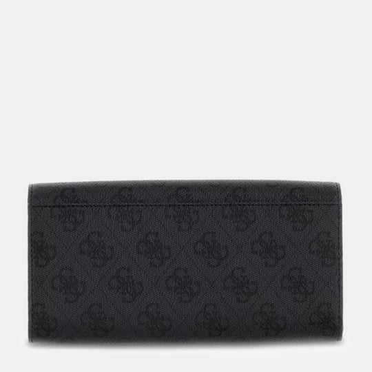 GUESS YVONNE Logo Coal Wallet