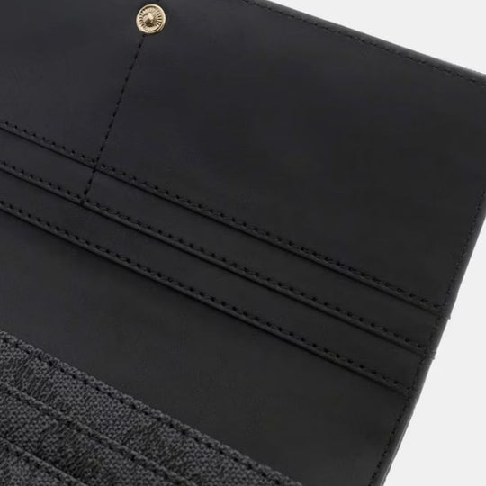 GUESS YVONNE Logo Coal Wallet