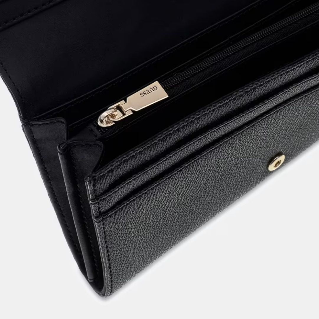 GUESS YVONNE Logo Coal Wallet
