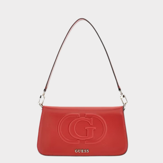 GUESS ECO MIETTA Flap Red Shoulder Bag