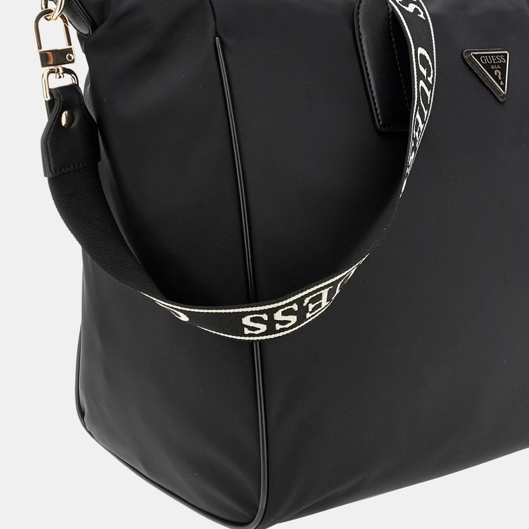 GUESS G WAVE Black Nylon Weekender Bag