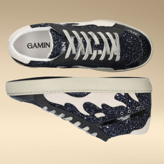 Traenálaithe Gamin DOPAMINE le Glitter Airgid agus Taupe agus Dearg