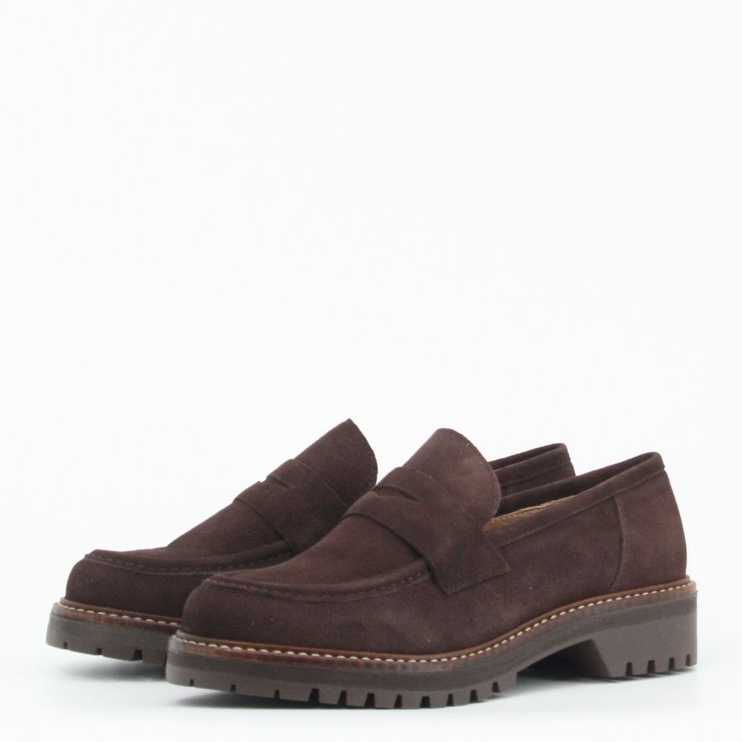 Gerry Mc Guire's ALIX Brown Suede Loafer