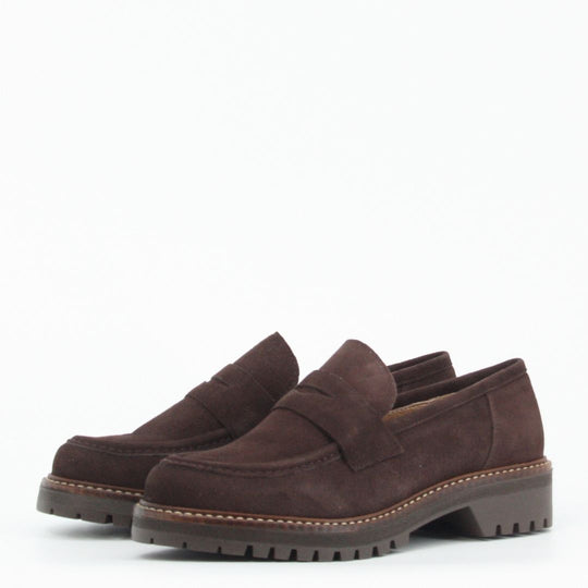 Gerry Mc Guire's ALIX Brown Suede Loafer
