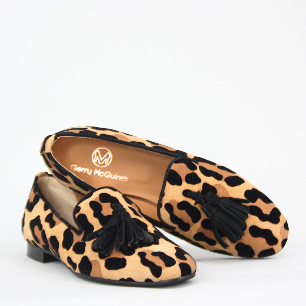 Gerry Mc Guire's DANTE Suede Leopard Print Pumps