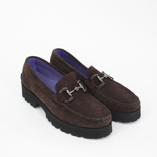 Gerry Mc Guire's GEORGIE Chocolate Suede Loafer