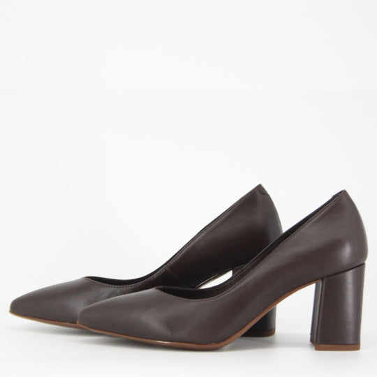 Gerry McGuire's FLORENCIA Leather Brown Heels