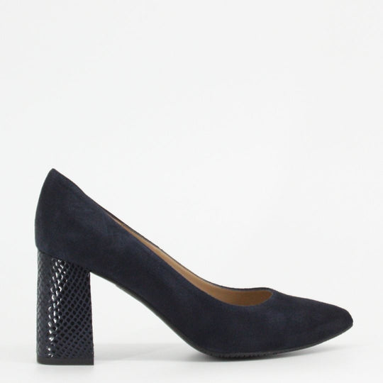 Gerry Mc Guire's MEDINA Suede Navy Court Shoes