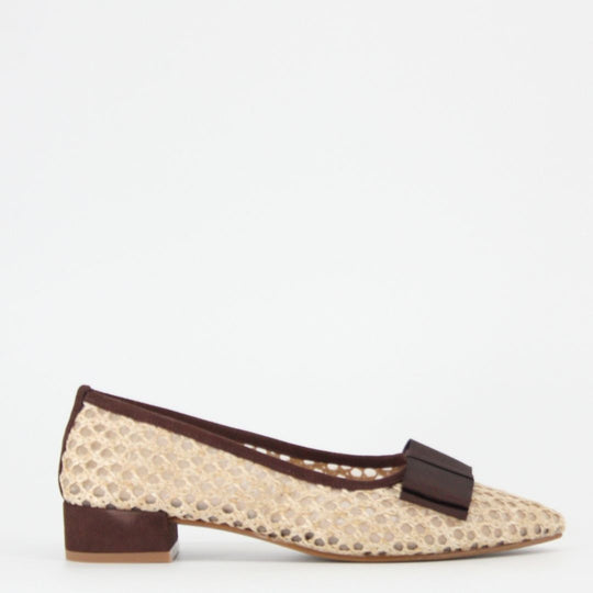 Gerry Mc Guire's RAFFIA Brown Pump