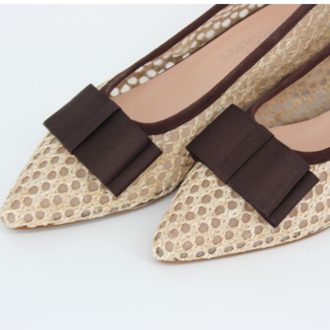 Gerry Mc Guire's RAFFIA Brown Pump