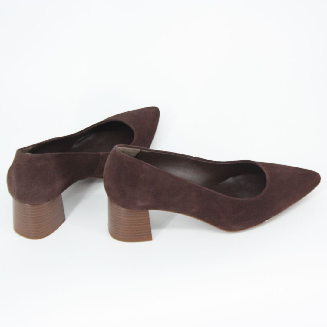 Gerry McGuire's ANTE Suede Brown Heels