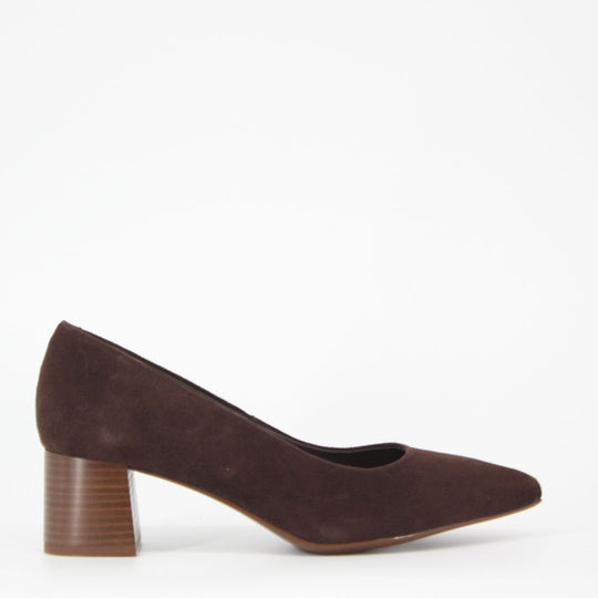 Gerry McGuire's ANTE Suede Brown Heels