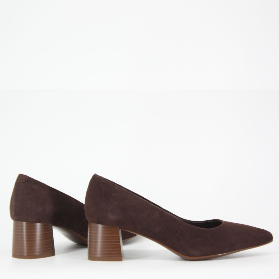 Gerry McGuire's ANTE Suede Brown Heels