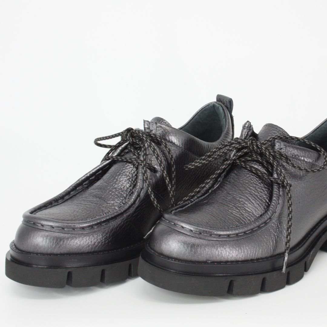 Gerry Mc Guires WALLABY Silver Chunky Loafer
