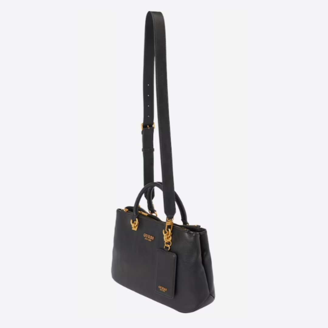Guess Black ARJA Satchel Bag