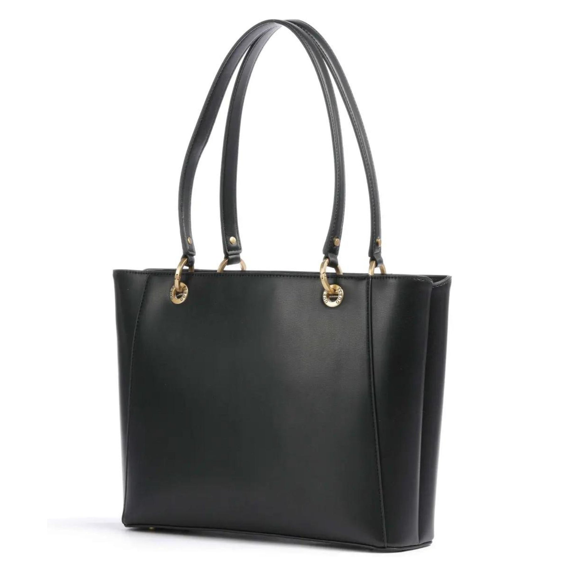 Guess black tote bag hot sale