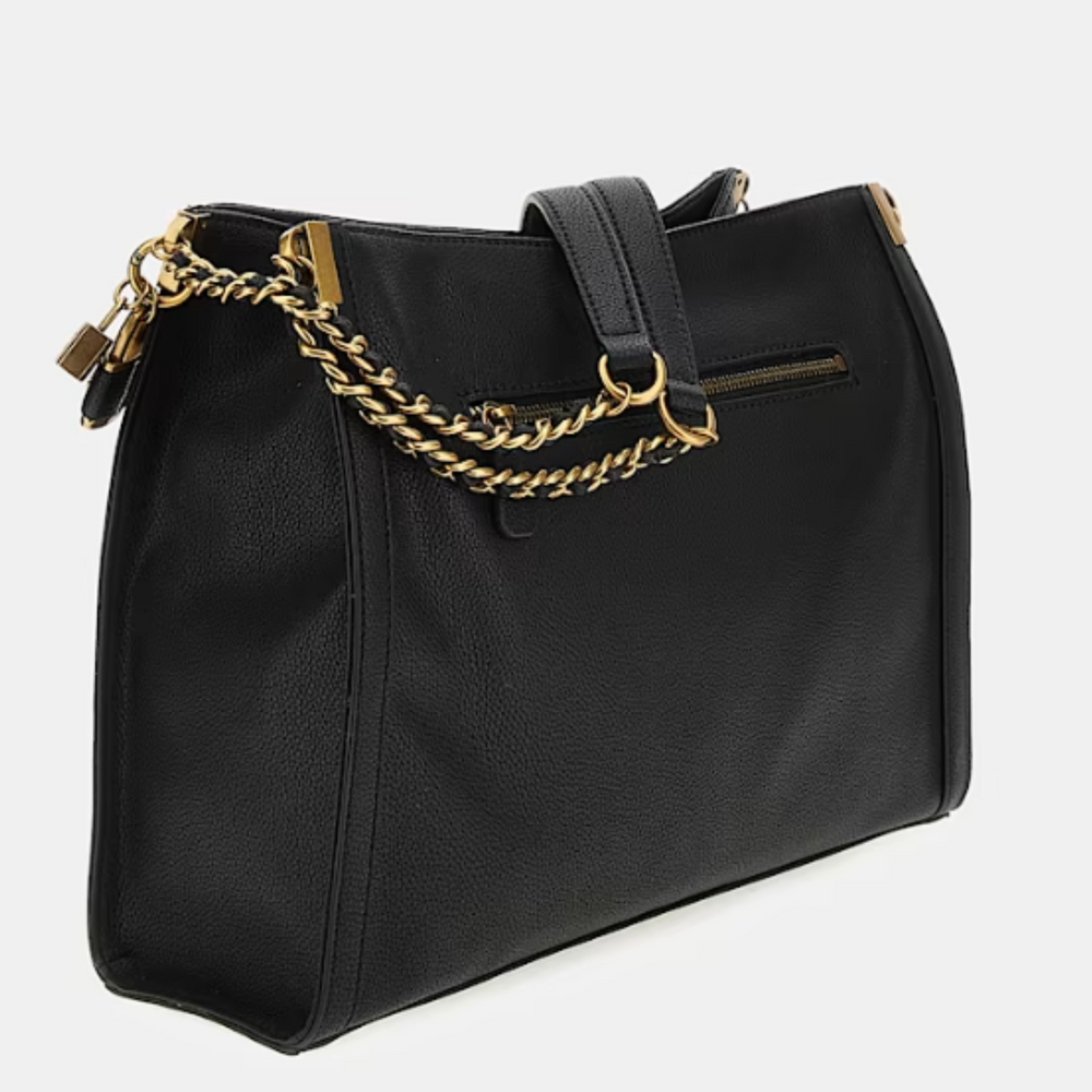 Guess Black SHEMARA Charm Shoulder Bag